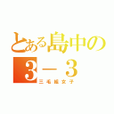 とある島中の３－３（三毛組女子）