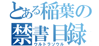 とある稲葉の禁書目録（ウルトラソウル）