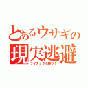 とあるウサギの現実逃避（ライチョウに勝つ！）