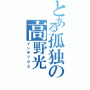 とある孤独の高野光（インデックス）