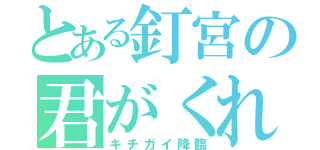 とある釘宮の君がくれた夏（キチガイ降臨）