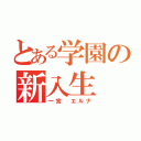 とある学園の新入生（一宮　エルナ）