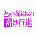 とある姉妹の奇妙行進（アルゴリズム）