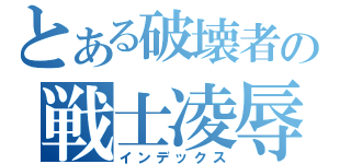 とある破壊者の戦士凌辱（インデックス）