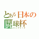 とある日本の闘球杯（トップリーグ）