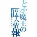 とある魔王の個人情報（プライバシー）