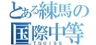 とある練馬の国際中等（ＴＧＵＩＳＳ）