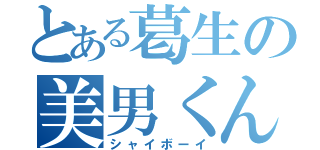 とある葛生の美男くん（シャイボーイ）