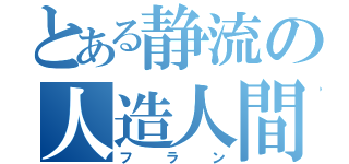 とある静流の人造人間（フラン）