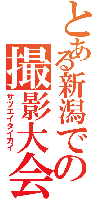 とある新潟での撮影大会（サツエイタイカイ）