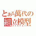 とある萬代の組立模型（プラモデル）