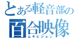 とある軽音部の百合映像（ムギビジョン）