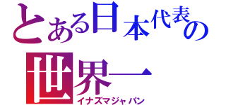 とある日本代表の世界一（イナズマジャパン）