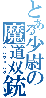 とある少尉の魔道双銃（ベルヴェルグ）