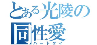 とある光陵の同性愛（ハードゲイ）