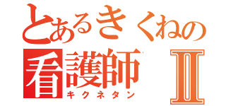 とあるきくねの看護師Ⅱ（キクネタン）