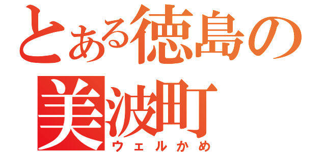 とある徳島の美波町（ウェルかめ）