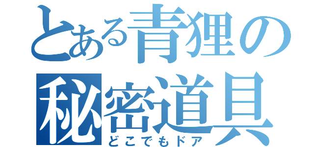 とある青狸の秘密道具（どこでもドア）