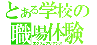 とある学校の職場体験（エクスピアリアンス）