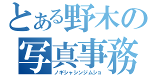 とある野木の写真事務所（ノギシャシンジムショ）