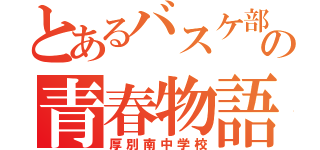 とあるバスケ部の青春物語（厚別南中学校）