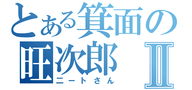 とある箕面の旺次郎Ⅱ（二ートさん）