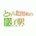 とある北関東の餃子駅（宇都宮駅）