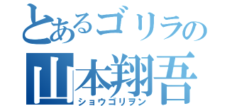 とあるゴリラの山本翔吾（ショウゴリヲン）