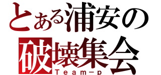 とある浦安の破壊集会（Ｔｅａｍ－ｐ）