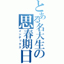 とある名大生の思春期日記（インデックス）