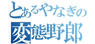 とあるやなぎの変態野郎（）