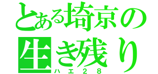 とある埼京の生き残り（ハエ２８）