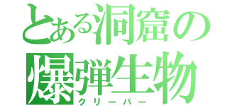 とある洞窟の爆弾生物（クリーパー）