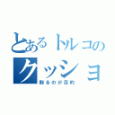 とあるトルコのクッション（割るのが目的）