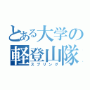 とある大学の軽登山隊（スプリング）