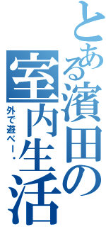 とある濱田の室内生活（外で遊べー・ ）