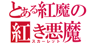 とある紅魔の紅き悪魔（スカーレット）