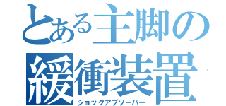 とある主脚の緩衝装置（ショックアブソーバー）