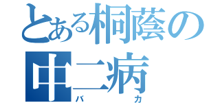 とある桐蔭の中二病（バカ）