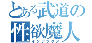 とある武道の性欲魔人（インデックス）