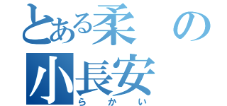 とある柔の小長安（らかい）