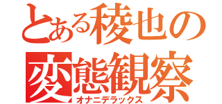 とある稜也の変態観察（オナニデラックス）