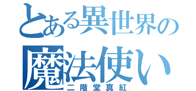 とある異世界の魔法使い（二階堂真紅）