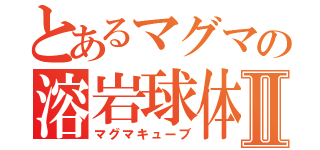 とあるマグマの溶岩球体Ⅱ（マグマキューブ）