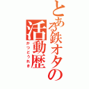 とある鉄オタの活動歴（かつどうれき）