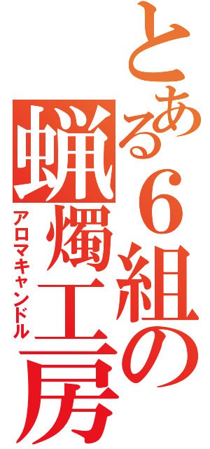 とある６組の蝋燭工房（アロマキャンドル）