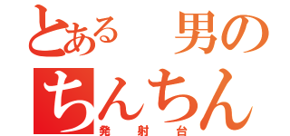 とある 男のちんちん（発射台）