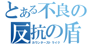 とある不良の反抗の盾（カウンターストライク）