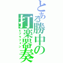 とある勝中の打楽器奏者（ビブラフォン）