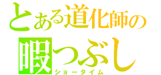 とある道化師の暇つぶし（ショータイム）